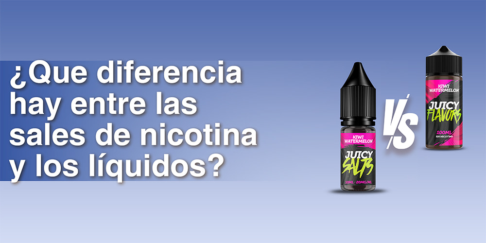 ¿Qué diferencia hay entre las sales de nicotina y los líquidos?